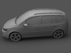 volkswagen touran 2011 3D Модель