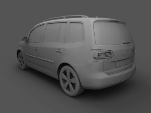 volkswagen touran 2011 3D Model