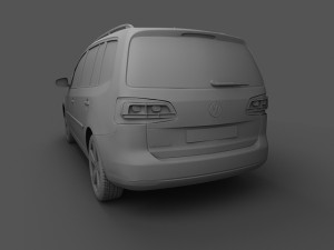 volkswagen touran 2011 3D Модель