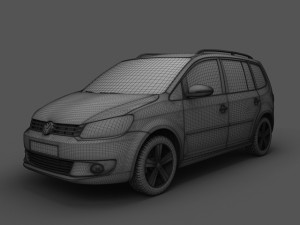 volkswagen touran 2011 3D Модель