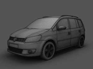 volkswagen touran 2011 3D Model