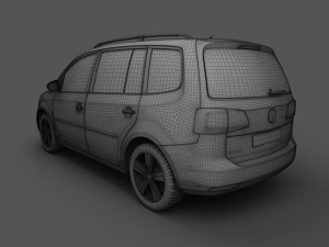 volkswagen touran 2011 3D Модель