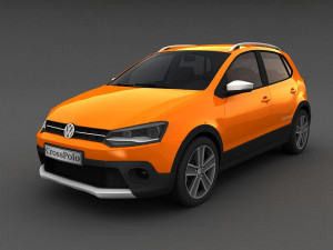 volkswagen crosspolo 2010 3D Model