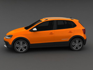 volkswagen crosspolo 2010 3D Модель