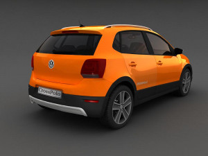 volkswagen crosspolo 2010 3D Модель