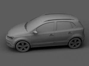 volkswagen crosspolo 2010 3D Модель