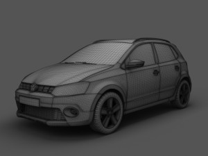 volkswagen crosspolo 2010 3D Модель