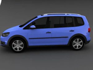 volkswagen crosstouran 2011 3D Model