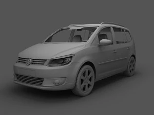 volkswagen crosstouran 2011 3D Model