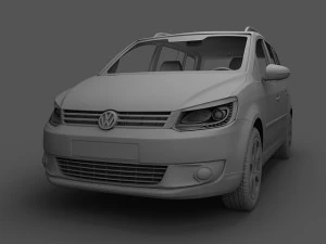 volkswagen crosstouran 2011 3D Model