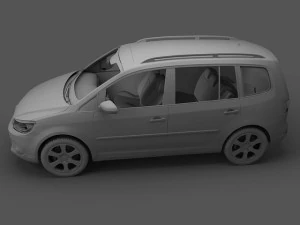 volkswagen crosstouran 2011 3D Model
