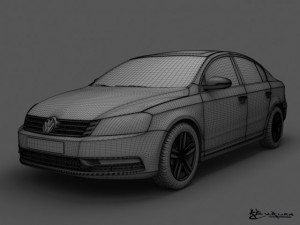 volkswagen passat sedan 2011 Modèle 3D