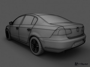 volkswagen passat sedan 2011 Modèle 3D