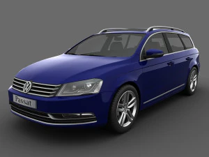 Volkswagen Passat Estate 2011 3D Model