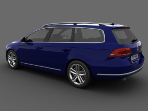 volkswagen passat estate 2011 Model 3D