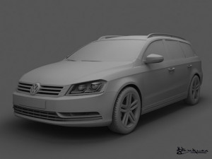 volkswagen passat estate 2011 Model 3D