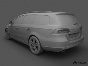 volkswagen passat estate 2011 Model 3D
