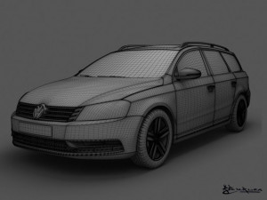 volkswagen passat estate 2011 Model 3D