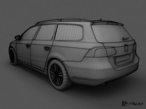 volkswagen passat estate 2011 Model 3D