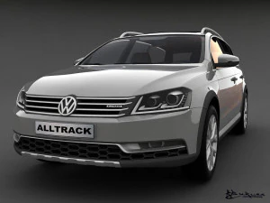 volkswagen passat alltrack 2013 3D Model
