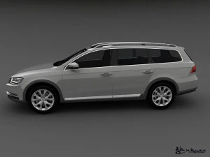 volkswagen passat alltrack 2013 3D Model