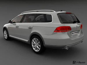 volkswagen passat alltrack 2013 3D Model