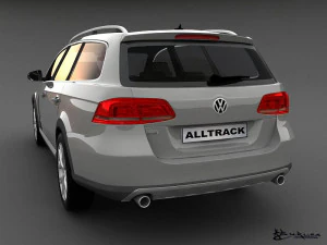volkswagen passat alltrack 2013 3D Model