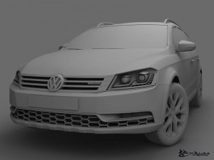 volkswagen passat alltrack 2013 Model 3D