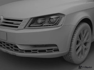 volkswagen passat alltrack 2013 3D Model