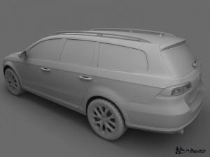 volkswagen passat alltrack 2013 Model 3D