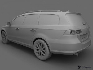 volkswagen passat alltrack 2013 Model 3D