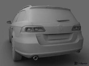 volkswagen passat alltrack 2013 3D Model
