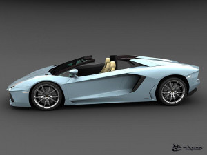 lamborghini aventador lp700-4 roadster 2014 Model 3D