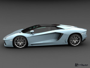 lamborghini aventador lp700-4 roadster 2014 Model 3D