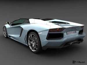 lamborghini aventador lp700-4 roadster 2014 3D Model