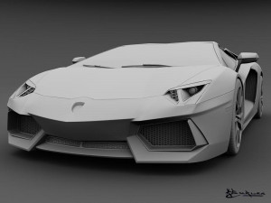 lamborghini aventador lp700-4 roadster 2014 Model 3D