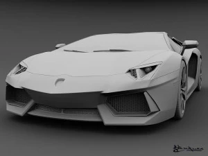 lamborghini aventador lp700-4 roadster 2014 3D Model