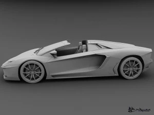 lamborghini aventador lp700-4 roadster 2014 3D Model