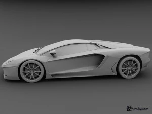 lamborghini aventador lp700-4 roadster 2014 3D Model