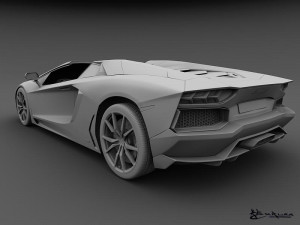 lamborghini aventador lp700-4 roadster 2014 Model 3D