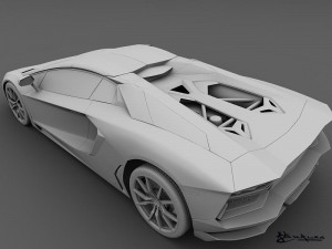 lamborghini aventador lp700-4 roadster 2014 Model 3D