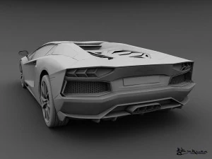 lamborghini aventador lp700-4 roadster 2014 3D Model