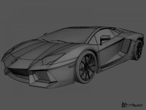 lamborghini aventador lp700-4 roadster 2014 3D Model