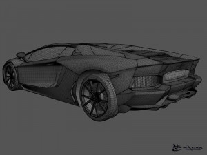 lamborghini aventador lp700-4 roadster 2014 Model 3D