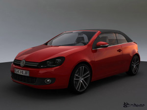 volkswagen golf cabrio 2012 3Dモデル