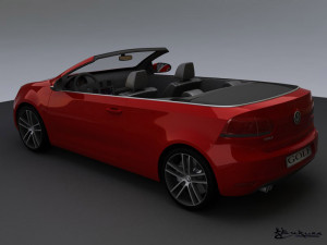 volkswagen golf cabrio 2012 3Dモデル