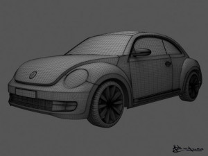 volkswagen beetle 2012 3D-Modell