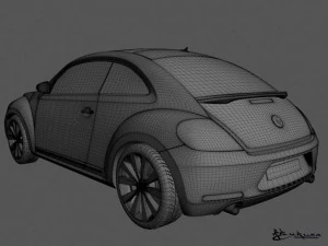 volkswagen beetle 2012 3D Model