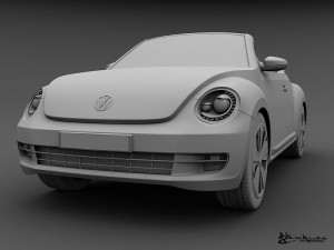 volkswagen beetle convertible 2013 3D मॉडल