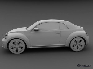 volkswagen beetle convertible 2013 3D मॉडल